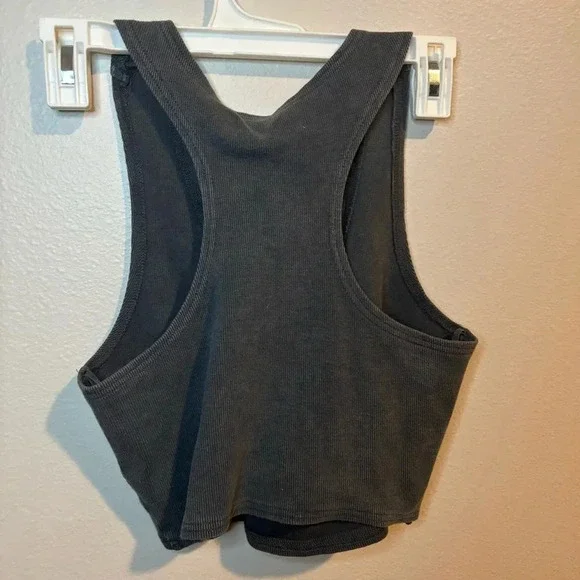 CROPPED ribbed NWT Mustard Seed Tank L - Picture 4 of 6